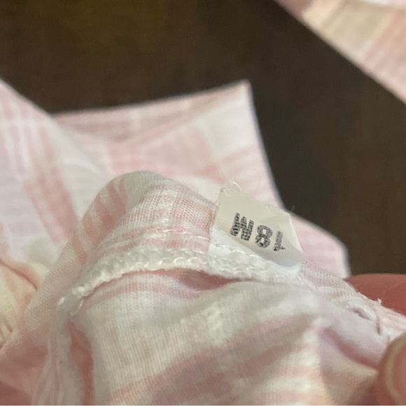 Vintage Petit Ami 18 months pink and white two piece dress set - Picture 2 of 7